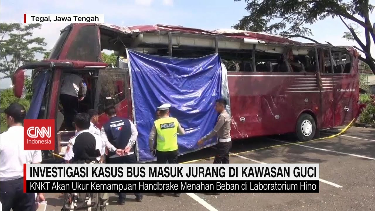 Investigasi Kasus Bus Masuk Jurang Di Kawasan Guci - YouTube