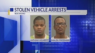 Rockford police arrest two for car theft after chase