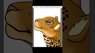 Beautiful Cartoon Leopard Speed Paint Terra Character Big Cats