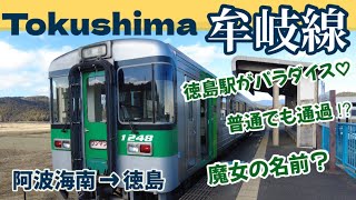 【JR四国】牟岐線  気動車を楽しむ〈阿波海南ー徳島〉高知から徳島へ1泊2日の旅④【大人女子ひとり旅🎒】