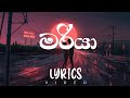 Maria (මරියා) Radeesh Vandebona - Lyric Video Infinity Music