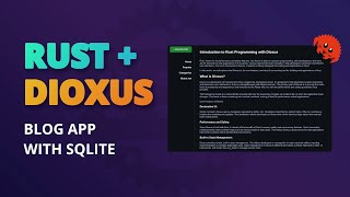 Develop A Simple Blog App With Rust And Dioxus Using SQLite