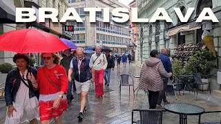 Bratislava Walk Old Town Walking Tour [rain caught me]