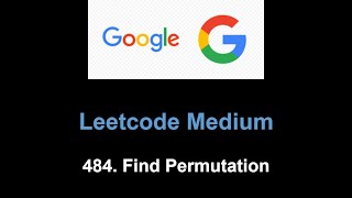Leetcode 484. Find Permutation (stack)
