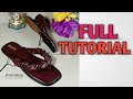 How to make this ladies trendy slide slippers #shoemaking #beginners