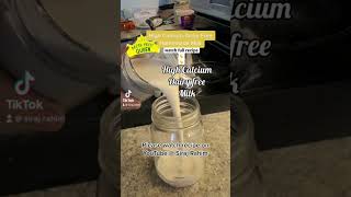 High Calcium, Dairy Free Homemade Milk #youtubeshorts #veganmilk