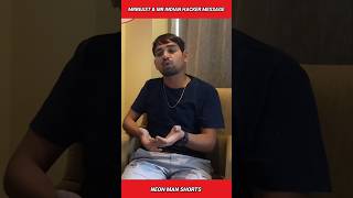 MrBeast & Mr Indian Hacker MESSAGE for these YouTubers... | Mr Indian Hacker MrBeast Facts #shorts