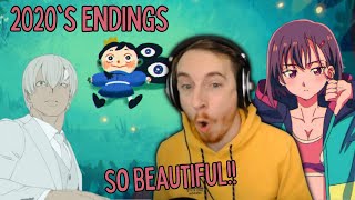 SO BEAUTIFUL!! Irish Guy Reacts & Tries to Analyze 2020's Anime Endings for the FIRST TIME