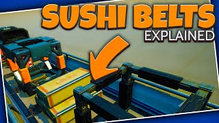 How to use SUSHI BELTS in Satisfactory!!