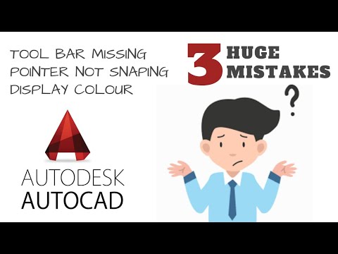 HUGE MISTAKES | Toolbar Disappeared In Autocad - YouTube