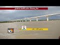 heavy water flood flow in pranahita river heavy rains telangana mh border 10tv