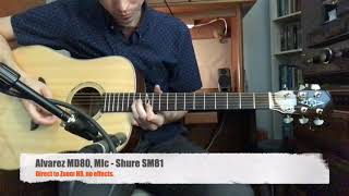 Alvarez MD80 Masterworks Acoustic/Electric Dreadnought - Reverb Demo