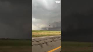 Tornado spotted on the ground in Texas amid severe storms