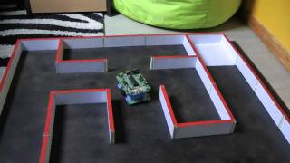 Formula Flowcode robot solving full maze