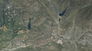 Santa Clara River, California, St Francis Dam to Pacific Ocean; aerial imagery, slope on 1-meter DEM