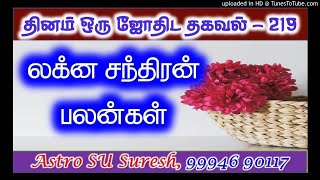 லக்ன சந்திரன் – பலன்கள் | #219 | Astro Suresh | Tamil Jothidam