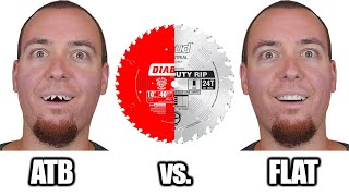 ATB VS Flat Tooth Blade on the Table Saw Lathe