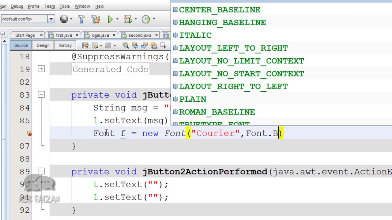 Java Swing Displaying Result In Label Or Textfield Using Netbeans Ide