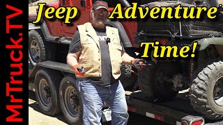 MrTruck's big adventure with completed project Jeep Wrangler. First time up and over the mountain.