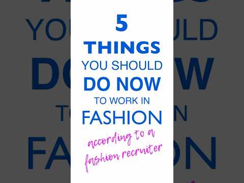 5 tips for a career in fashion design #shorts