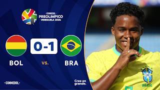 BOLIVIA vs. BRASIL [0-1] | RESUMEN | CONMEBOL PREOLÍMPICO | FASE PRELIMINAR