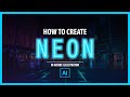 How to Create a Neon Text Effect in Adobe Illustrator - Vector Tutorial