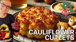 CAULIFLOWER CUTLETS WITH APPLE SAUCE - CAULIFLOWER RECIPE WITHOUT FRYING