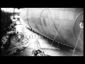 French technicians assembling a dirigible during World War I HD Stock Footage