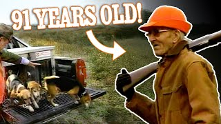 91 Year old Rabbit Hunter! | 90s Hunting Footage