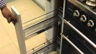 DIY Kitchens - 150mm pull out wire basket unit