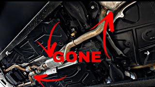 2003 Mercedes Benz CLK500 ￼muffler ￼ resonator and ￼ secondary cats delete “sound”