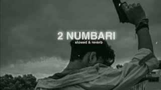 2 Numbari ( Slowed \u0026 Reverb ) ||  2 Numbari Lofi Song || #2numabri #slowedandreverb #music #ytviral