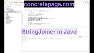 StringJoiner in Java