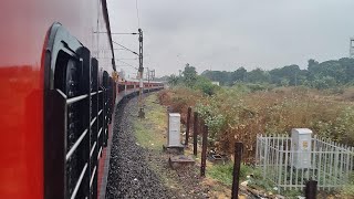 Chennai -Visakhapatnam Weekly Express Arriving Tenali Junction On-Board Rain journey|Indian Railways