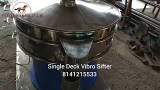 Single Deck Vibro Sifter Size 24’’ 30’’ 36’’ 48’’ 60’’ Eh