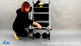 Aulax 2 in 1 Multi function Step Ladder \u0026 Cart Instruction