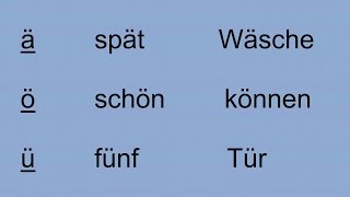 Deutsch lernen für Anfänger, Aussprache