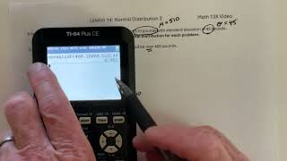 Math 13X Lesson 14 Normal Distribution 2