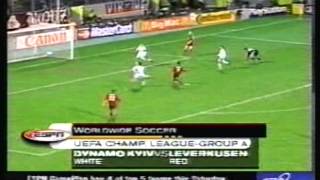 1999 September 29 Bayer Leverkusen Germany 1 Dinamo Kiev Ukraine 1 Champions League