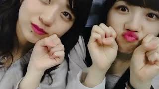 AKB48  篠崎彩奈+村山彩希  動画です。しっ車内は静かに   2017/10/28