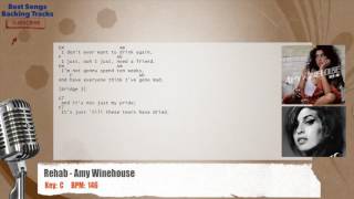 🎙 Rehab - Amy Winehouse Vocal Backing Track with chords and lyrics
