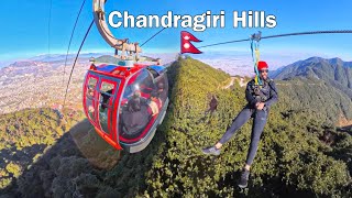 | Muma ko first time CABLE CAR experience at Chandragiri Hills 🫣😆 | @basantvlogs |