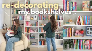 redecorating my bookshelves + updated bookshelf tour