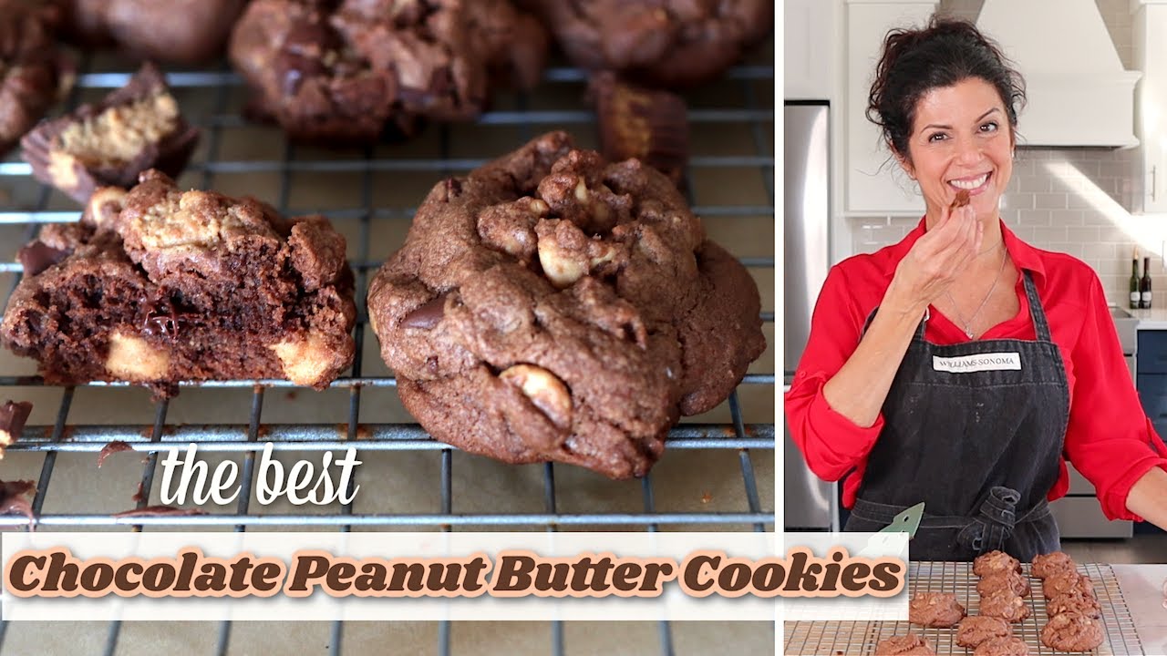 Chocolate Peanut Butter Cookies | Easy Holiday Dessert - YouTube