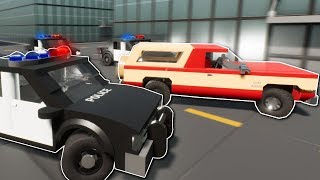 HUGE POLICE CHASE! - Brick Rigs Multiplayer Gameplay - Lego Cops and Robbers Chase