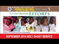 SEPTEMBER 2016- RCCG HOLY GHOST SERVICE 