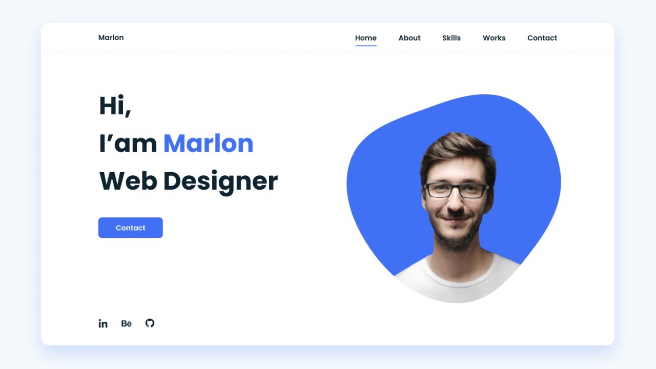 RESPONSIVE Personal PORTFOLIO Website HTML CSS And JAVASCRIPT | Mobile ...