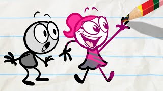Pencilmate's On A Rainbow Journey! |Animated Cartoons Characters |Animated Short Films| Pencilmation