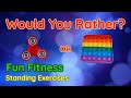 Would You Rather? WORKOUT - At Home Family Fun Fitness Activity - Physical Education - Brain Break