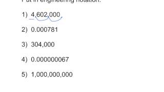 scientific and engineering notation practice